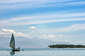 Sailing fishermen boat in Île-à-Vache, Sud Province, Haiti