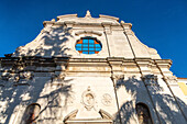 The facade of the Church of San Francesco di'Assisi in the historic center of Sorrento, Italy.