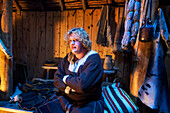 Recreations of Norse sod longhouse at L'Anse Aux Meadows, Newfoundland & Labrador, Canada.