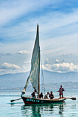 Sailing fishermen boat in Île-à-Vache, Sud Province, Haiti