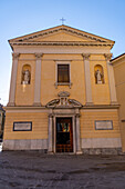 The Carmine Church on the Piazza Accademia or Piazza Mazzini in Carrara, Italy.