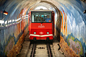 Funicular de Artxanda cable car, Bilbao, Biscay, Basque Country, Euskadi, Euskal Herria, Spain