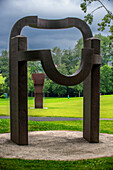 The Chillida-Leku Museum, sculptures in gardens and forests of the Basque sculptor Eduardo Chillida, Hernani, Guipuzcoa, Basque Country, Spain.