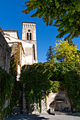 The bell tower or campanile of the 11th Century Duomo or Cathedral of Ravello, Ravello, Italy.