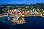 Old town and fishing port of Lekeitio in the province of Biscay Basque Country Northern Spain Euskadi Euskalerria