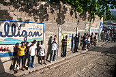 Street scene in Port au Prince city center, Haiti