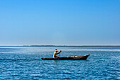 Fisherman and Fisherman boat in Île-à-Vache, Sud Province, Haiti