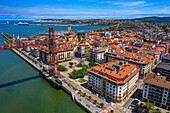 Panoramic aerial view of Getxo, Bilbao province, Basque Country, Euskadi, Spain.