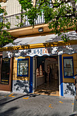 A shop selling Capri bells on the Piazza Tasso in the historic center of Sorrento, Italy.