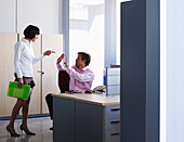 Coworkers Arguing in Office