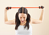 Frau beim Sport