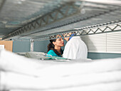 Doctor and Nurse Kissing in Supply Room