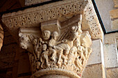 45 Saint Benoit sur Loire, Abteikirche Fleury, Kapitell der Vorhalle