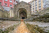 Foncalada-Brunnen, UNESCO, Oviedo, Asturien, Spanien