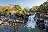 Tad Hang waterfall on the Tad Lo river, Bolaven Plateau, near Pakse, Salavan Province, Southern Laos, Laos