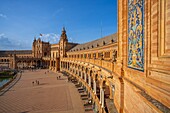 Plaza de Espana, Sevilla, Andalusien, Spanien