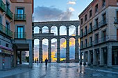 Roman Aqueduct, UNESCO, Segovia, Castile and Leon, Spain