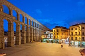 Roman Aqueduct, UNESCO, Segovia, Castile and Leon, Spain