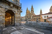 Kathedrale von Santiago de Compostela (Kathedrale des Heiligen Jakobus von Compostela), UNESCO, Santiago de Compostela, Galicien, Spanien