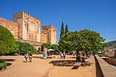 Alcazaba, Mudejar architecture, Alhambra, UNESCO, Granada, Andalusia, Spain