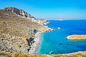 Katergo Strand, Folegandros Insel, Kykladen Inseln, Griechische Inseln, Griechenland, Europa