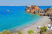 Vardia beach, Folegandros Island, Cyclades Islands, Greek Islands, Greece, Europe