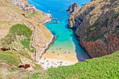 Sandy beach, Berlenga Grande Island, Portugal, Europe