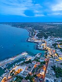 Luftaufnahme von Castro, Lecce, Salento, Apulien, Italien, Europa