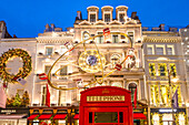 Cartier London New Bond Street Shop with Christmas Decorations, London, England, United Kingdom