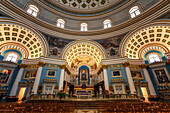 Innenraum der Mosta Rotunda (Kuppel), Mosta, Malta