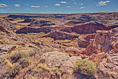 A canyon that drains into Dead Wash, Petrified Forest National Park, Arizona, United States of America