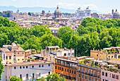 Die Skyline von Rom vom Gianicolo (Janiculum) Hügel aus gesehen, Rom, Latium, Italien