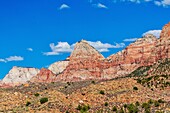 Watchman Mountain, 6545 ft, in der Nähe von Springdale, Utah, Vereinigte Staaten von Amerika