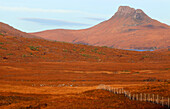 Stac Pollaidh, Assynt, Sutherland, Highlands, Schottland, Vereinigtes Königreich