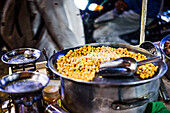 Chickpeas on street food stand, Marrakesh, Morroco