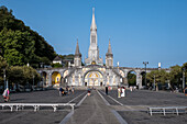 Sanctuary of Our Lady of Lourdes, a Catholic Marian shrine and pilgrimage site, Lourdes, Hautes-Pyrenees, Occitanie, France