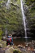 Waterfall in Green Cauldron (Caldeirao Verde), Madeira island, Atlantic Ocean, Portugal