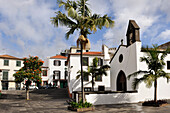 Square and chapel Corpo-Santo in the old town, Funchal, Madeira island, Atlantic Ocean, Portugal