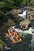 Rafting, Snowdonia National Park (Eryri), Wales, United Kingdom