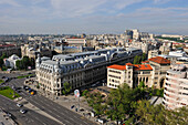 University Square viewed from the Intercontinental Hotel, Bucharest, Romania