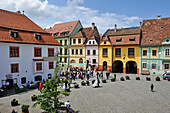 Cetatii square, Old Town, Sighisoara, UNESCO, Transylvania, Romania