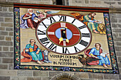 Clock of the Black Church Clock Tower, Brasov, Transylvania, Romania