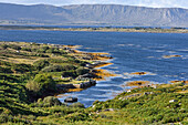 Landscape at the north of Lettermore island, west coast, Connemara, County Galway, Connacht, Republic of Ireland