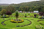 Walled Victorian Gardens at Kylemore Abbey, Connemara, County Galway, Connacht, Republic of Ireland