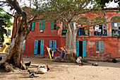 Main square, Ile de Goree (Goree Island), UNESCO, Dakar, Senegal, West Africa