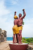 Statue zur Abschaffung der Sklaverei, Skulptur der Brüder Jean und Christian Moisa aus Guadeloupe, Ile de Goree (Goree-Insel), UNESCO, Dakar, Senegal