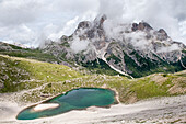 Lago dei Piani inferiore, Naturpark Drei Zinnen, Dolomiten, Südtirol (Alto Adige), Italien