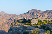 Alila Jabal Akhdar Hotel, 2000 Meter über dem Meeresspiegel gelegen, umgeben vom Al Hajar-Gebirge, Sultanat Oman, Arabische Halbinsel