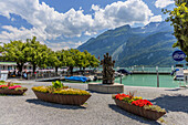 Harbour on Lake Brienz, Brienz, Bernese Oberland, Switzerland