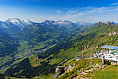 Restaurant at peak of Niesen mountain, Canton of Bern, Switzerland